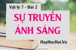 Sự truyền ánh sáng, Định luật truyền thẳng ánh sáng - Vật lý 7 bài 2